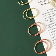 15pcs 25mm Paper Clips 3 Colors Nickel Plated School Stationery Supplies