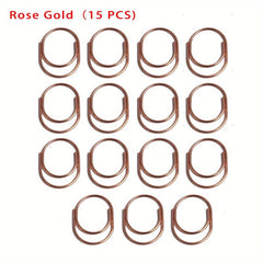 15pcs 25mm Paper Clips 3 Colors Nickel Plated School Stationery Supplies