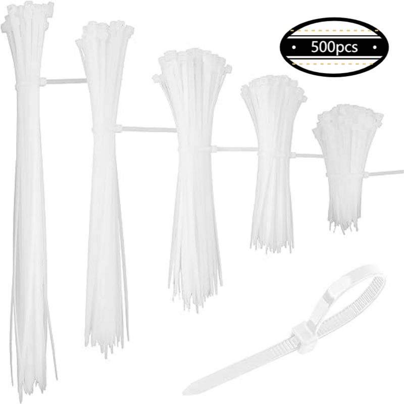 500pcs+ Zipper Ties for Camping & Travel Essentials