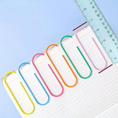 10 Pack Random 4 Inch Colored Jumbo Coated Paper Clips