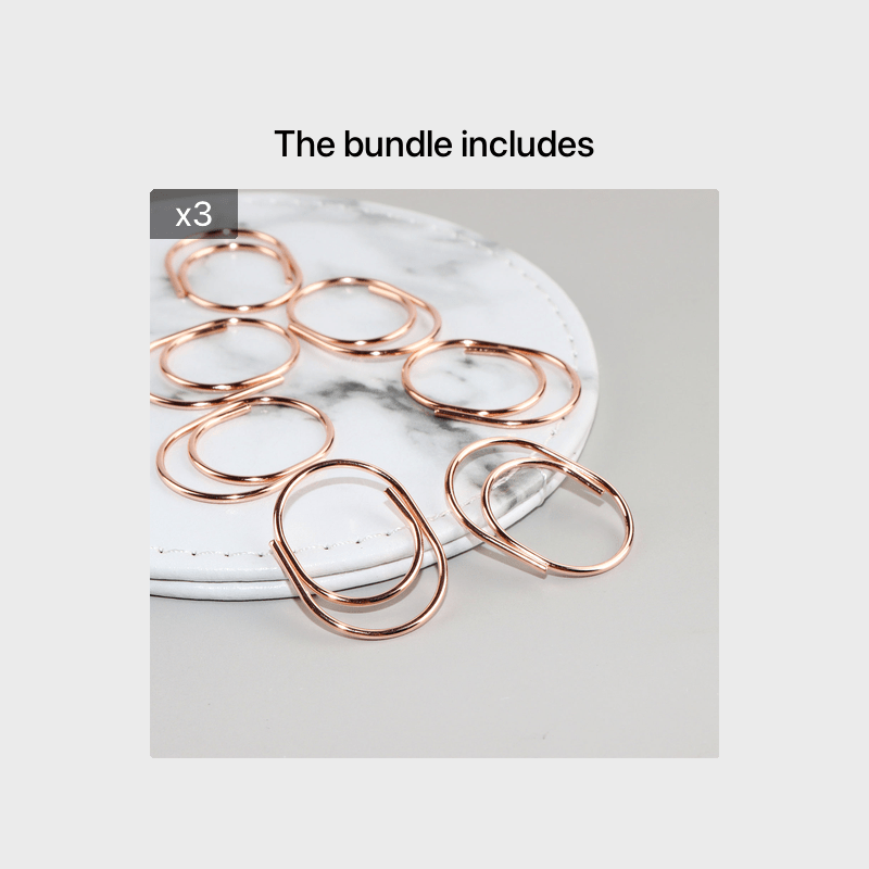 15pcs Mini 25mm Paper Clips for Planners & Office Supplies
