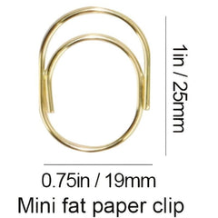 15pcs Mini 25mm Paper Clips for Planners & Office Supplies
