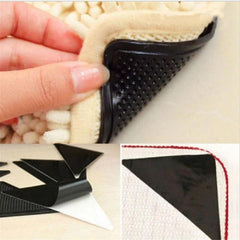 8pcs Non Slip Carpet Sticker Reusable Tape Self-adhesive Rug Carpet Sticker