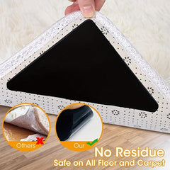 8pcs Non Slip Carpet Sticker Reusable Tape Self-adhesive Rug Carpet Sticker