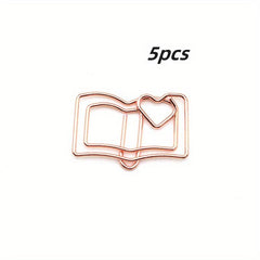 Cartoon Paperclip Metal Bookmark Learning Stationery