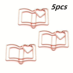 Cartoon Paperclip Metal Bookmark Learning Stationery