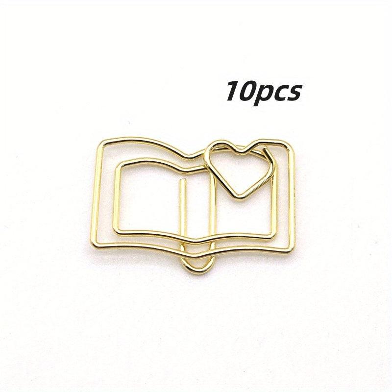 Cartoon Paperclip Metal Bookmark Learning Stationery