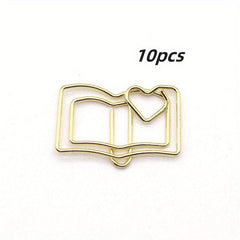 Cartoon Paperclip Metal Bookmark Learning Stationery