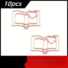 Cartoon Paperclip Metal Bookmark Learning Stationery