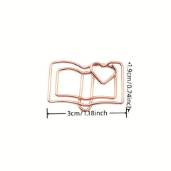 Cartoon Paperclip Metal Bookmark Learning Stationery