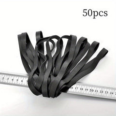 50-Piece Rubber Bands for Everyday Use, Strong and Elastic, Office and School