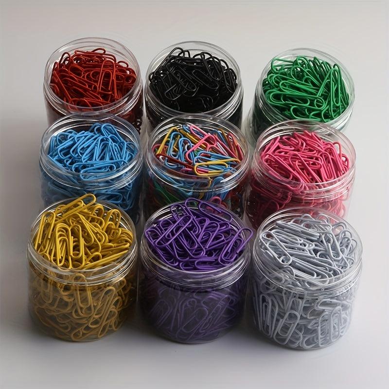 200 Metal Paper Clip Nickel Plated Bookmark Office Stationery