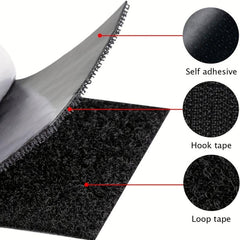 Self Adhesive Hook And Loop Strips Double Sided Interlocking Tape