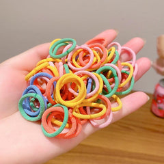 Colorful Nylon Elastic Hair Bands Ponytail Holder Rubber Bands