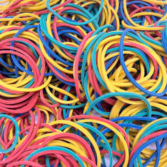 Colorful Rubber Ring Leather Band