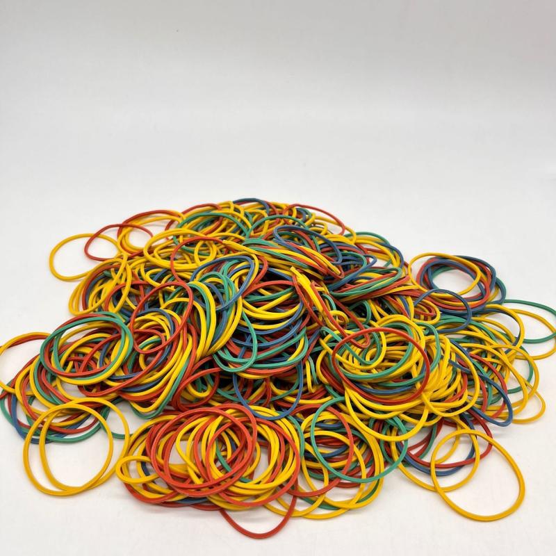 Colorful Rubber Ring Leather Band