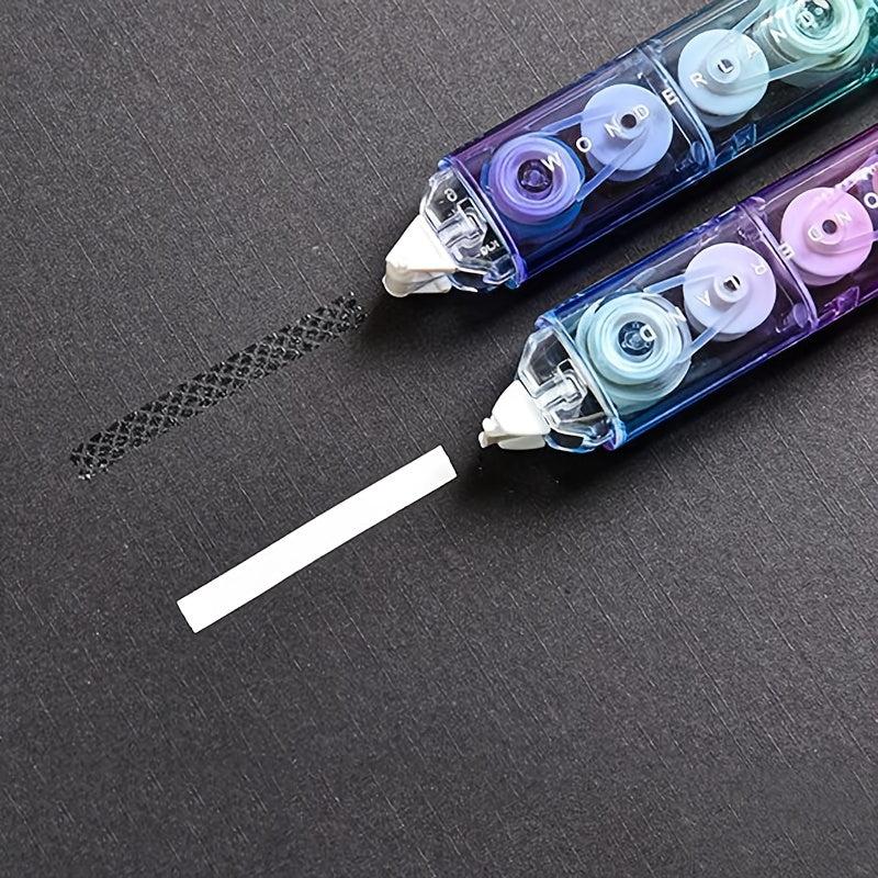 Colorful Correction Tape & Double Sided Tape Roller 5.08cm - Permanent Adhesive