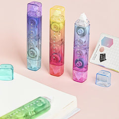 Colorful Correction Tape & Double Sided Tape Roller 5.08cm - Permanent Adhesive