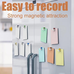 12pcs Brushed Nickel Refrigerator Magnets for Whiteboards Kitchen Office