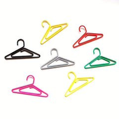50pcs Mini Coat Hanger Paper Clips Metal Paper Files Holder