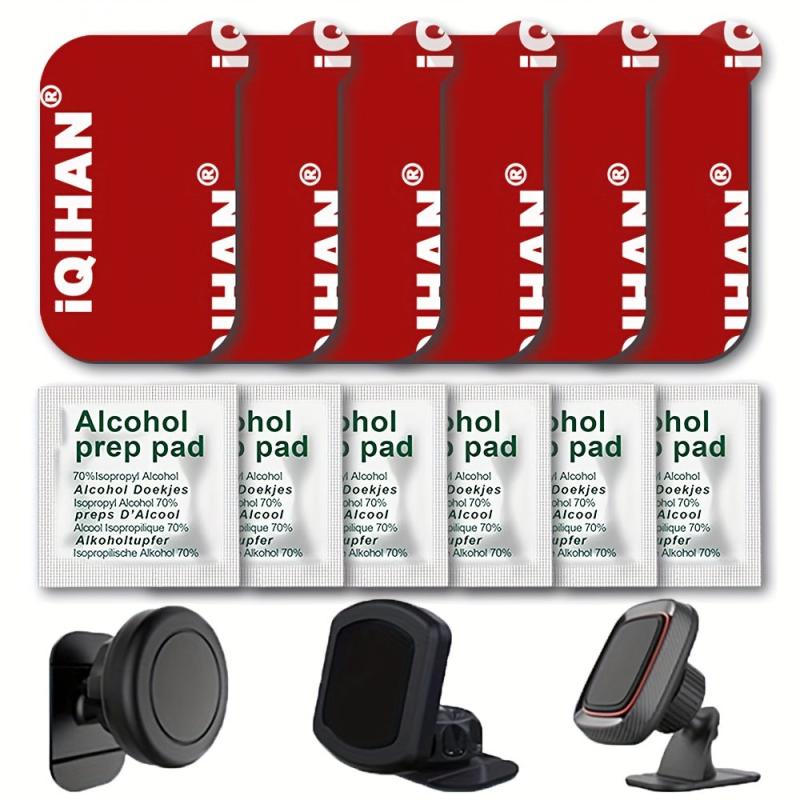 6pcs Car Phone Holder Adhesive Sticker Heat Resistant