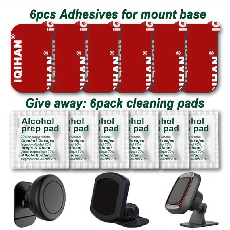 6pcs Car Phone Holder Adhesive Sticker Heat Resistant
