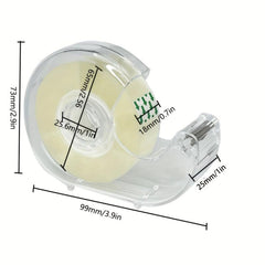 Transparent Tape Dispenser Set 1 78x4572 0 Cm Per Roll