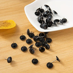 100pcs Gear Shaped Push Pins 12mm Plastic Pushpins Stainless Steel Point