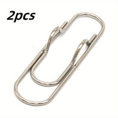 2pcs Metal Pen Clips Bookmarks For Notebooks Paper Clip Stationery