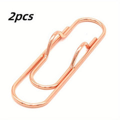 2pcs Metal Pen Clips Bookmarks For Notebooks Paper Clip Stationery