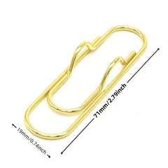 2pcs Metal Pen Clips Bookmarks For Notebooks Paper Clip Stationery