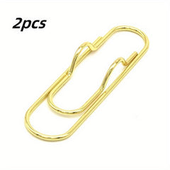 2pcs Metal Pen Clips Bookmarks For Notebooks Paper Clip Stationery