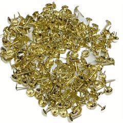 300 Golden Thumb Tacks 7 8 15mm Durable Steel Point Round for Bulletin Boards