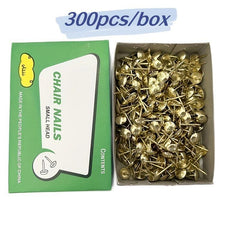 300 Golden Thumb Tacks 7 8 15mm Durable Steel Point Round for Bulletin Boards