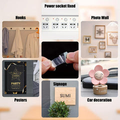 300 Sheets Double-sided Tape with Storage Box