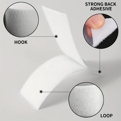 15Pcs 2 Inch Hook And Loop Tape Double Sided Sticky Back Fastener Roll