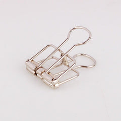 4pcs 32mm Hollow Rose Golden Long Tail Clip for Office Binder Clips