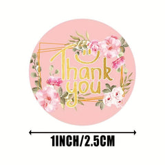 1000 Thank You Gift Stickers for Business Greetings & More