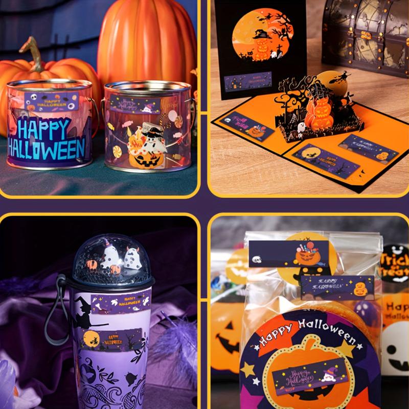 Halloween Stickers Gift Sealing Stickers Glass Window Decoration Sticker