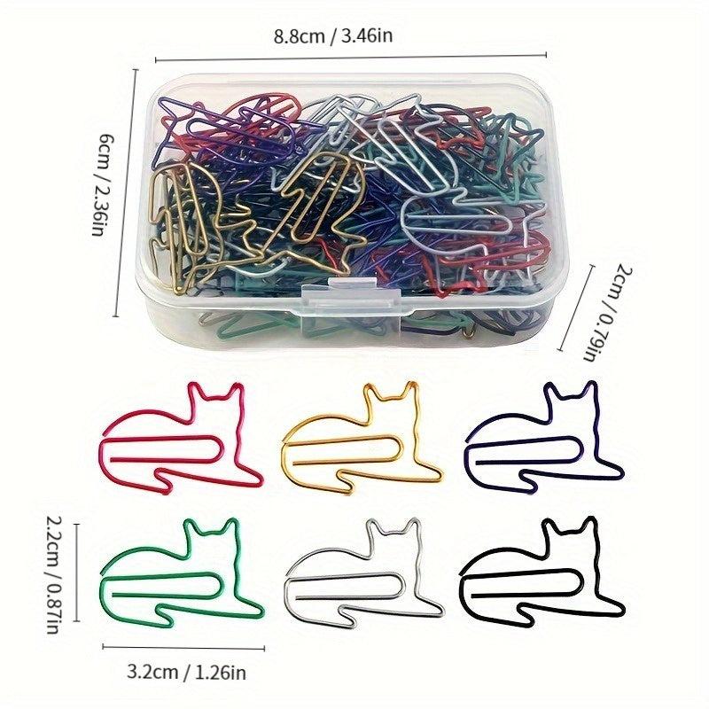 50pcs Cartoon Creative Paper Clip Treble Note Shape Plastic Special Clip