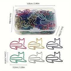 50pcs Cartoon Creative Paper Clip Treble Note Shape Plastic Special Clip