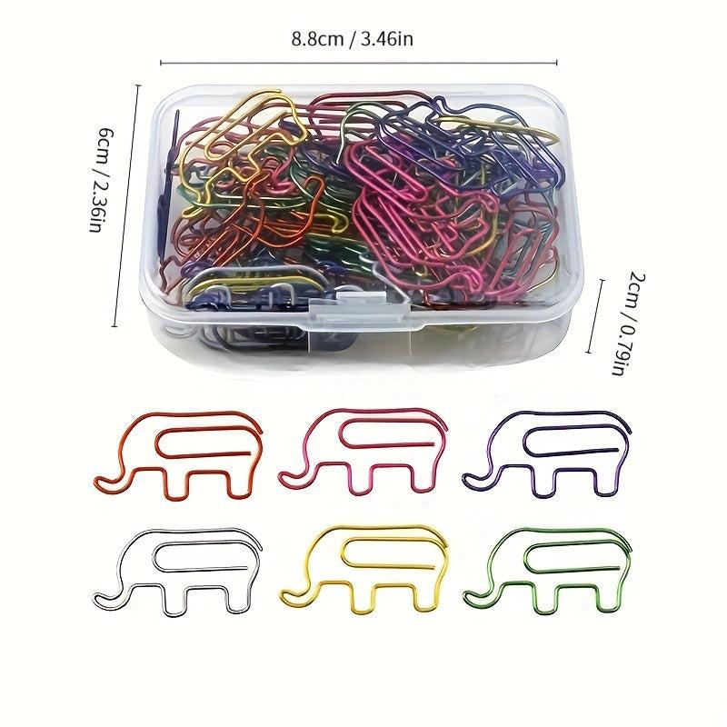 50pcs Cartoon Creative Paper Clip Treble Note Shape Plastic Special Clip