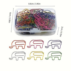 50pcs Cartoon Creative Paper Clip Treble Note Shape Plastic Special Clip
