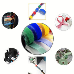 30pcs Reusable 6in & 3pcs 0.59in Double-sided Hooks And Loops Set