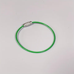 Stainless Steel Keychain Key Ring Outdoor Cable Key Holder Screw Lock Camping