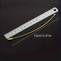 Stainless Steel Keychain Key Ring Outdoor Cable Key Holder Screw Lock Camping