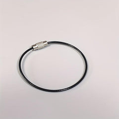 Stainless Steel Keychain Key Ring Outdoor Cable Key Holder Screw Lock Camping