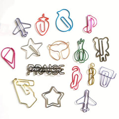 30pcs Colorful Paper Clips for Home School Office Use