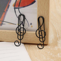 20pcs Music Note Shaped Paper Clips for Office School Home
