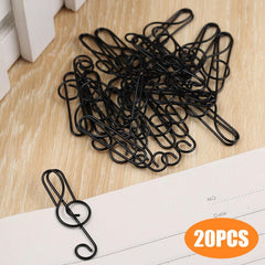 20pcs Music Note Shaped Paper Clips for Office School Home